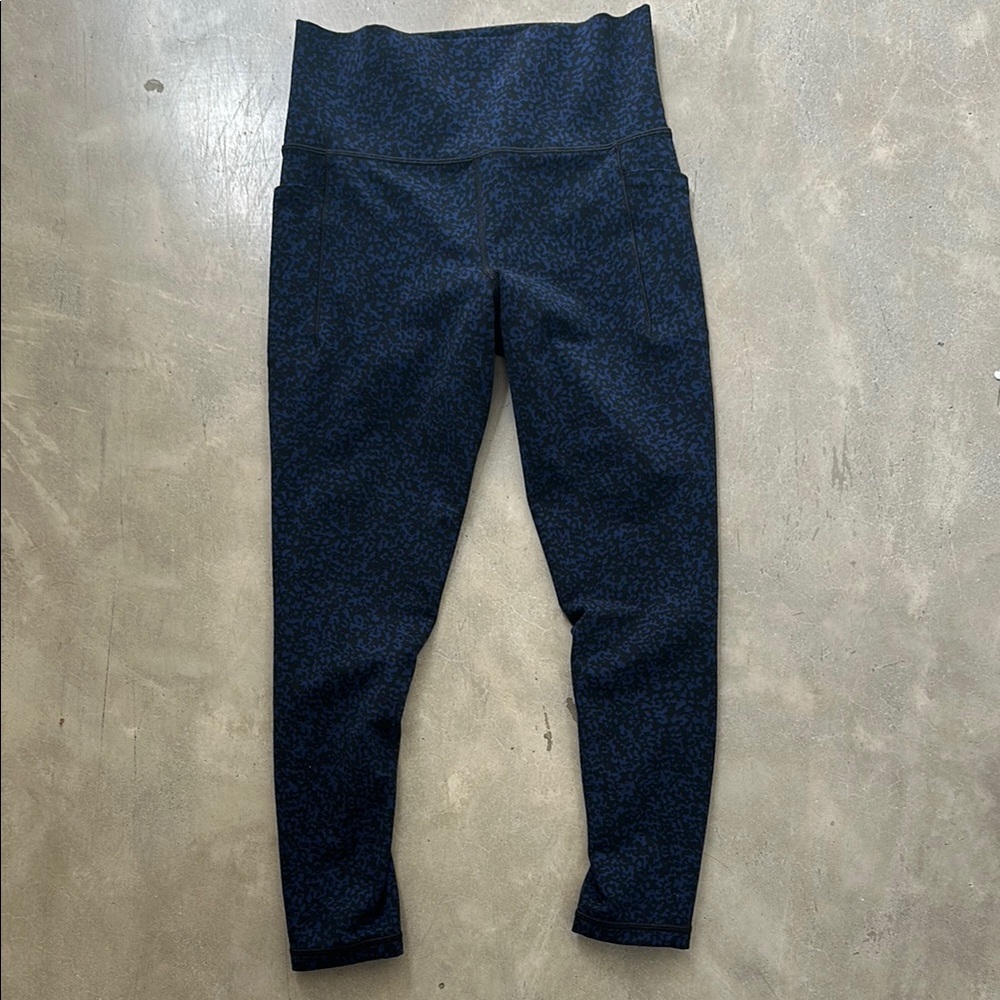 Athleta Blue High-Waisted Leggings